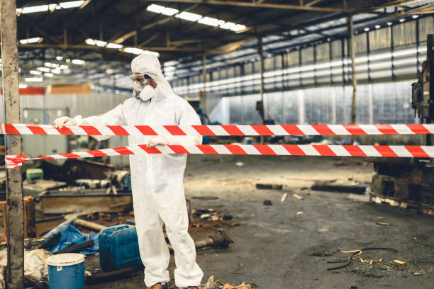Professional Unattended Death Cleanup technician working in Monroe Township, NJ